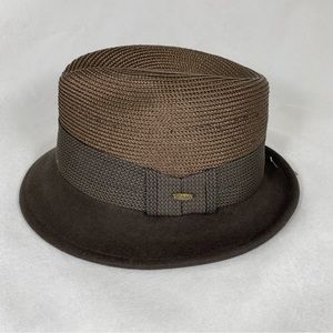Scala Classic Fedora Diamond Crown Hat
